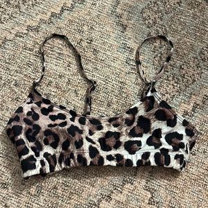 Cheetah bikini top